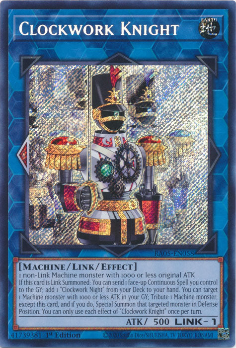 Yugioh - Clockwork Knight *Select Rarity* RA05-EN058 (NM)