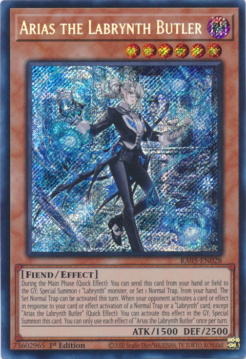 Yugioh - Arias the Labrynth Butler *Select Rarity* RA05-EN028 (NM)