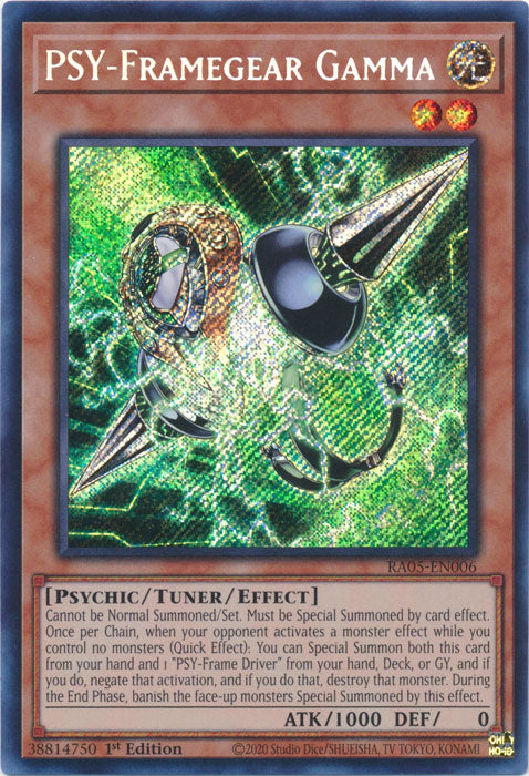 Yugioh - PSY-Framegear Gamma *Select Rarity* RA05-EN006 (NM)