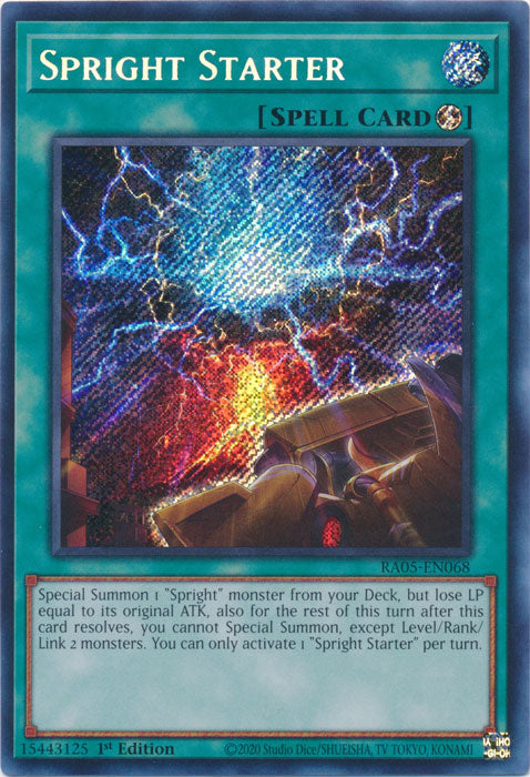 Yugioh - Spright Starter *Select Rarity* RA05-EN068 (NM)