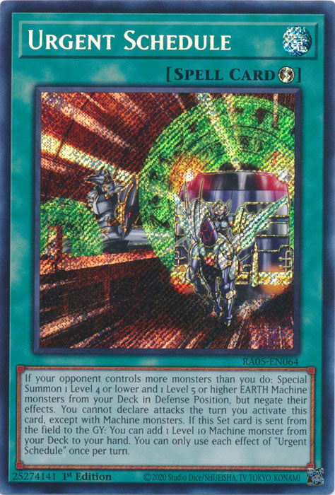 Yugioh - Urgent Schedule *Select Rarity* RA05-EN064 (NM)