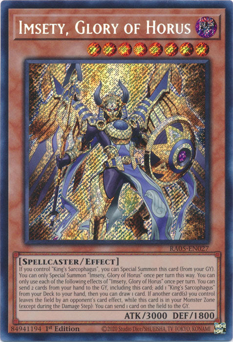 Yugioh - Imsety, Glory of Horus *Select Rarity* RA05-EN027 (NM)