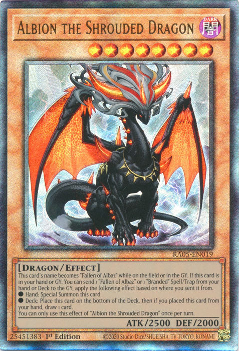 Yugioh - Albion the Shrouded Dragon *Select Rarity* RA05-EN019 (NM)