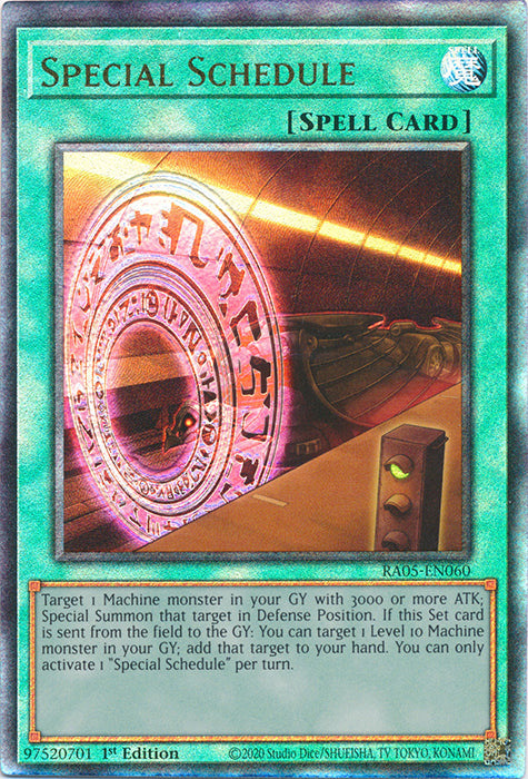Yugioh - Special Schedule *Select Rarity* RA05-EN060 (NM)