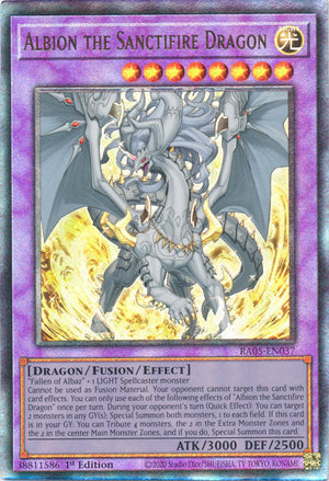 Yugioh - Albion the Sanctifire Dragon *Select Rarity* RA05-EN037 (NM)