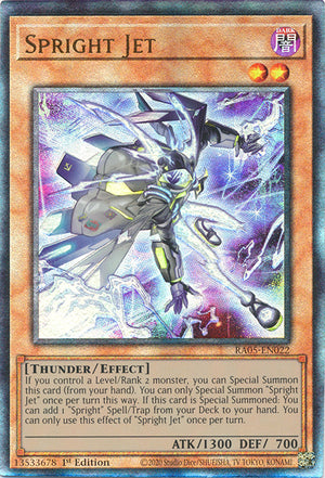 Yugioh - Spright Jet *Select Rarity* RA05-EN022 (NM)
