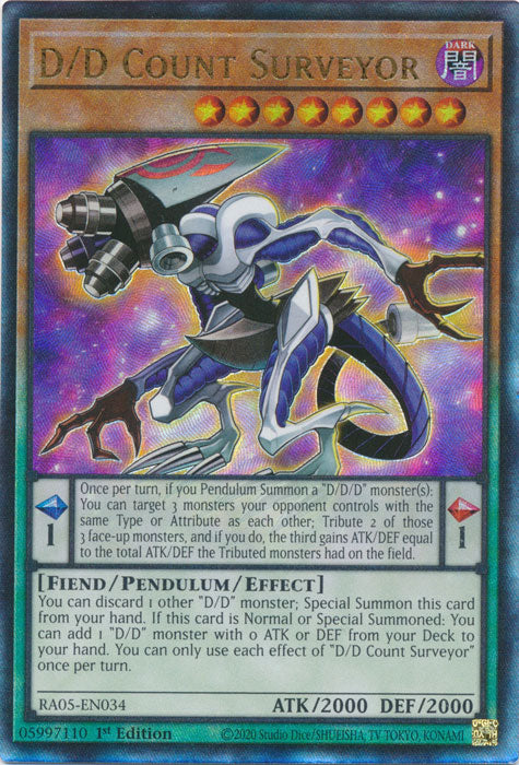 Yugioh - D/D Count Surveyor *Select Rarity* RA05-EN034 (NM)