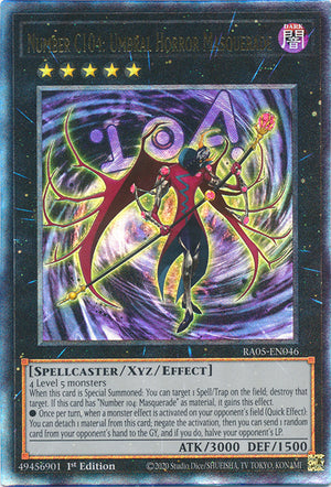 Yugioh - Number C104: Umbral Horror Masquerade *Select Rarity* RA05-EN046 (NM)
