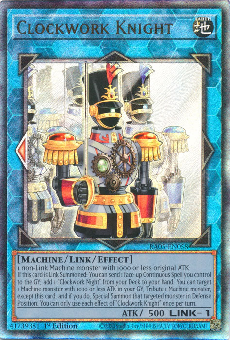 Yugioh - Clockwork Knight *Select Rarity* RA05-EN058 (NM)