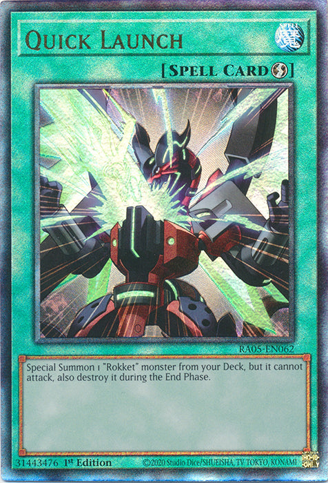 Yugioh - Quick Launch *Select Rarity* RA05-EN062 (NM)