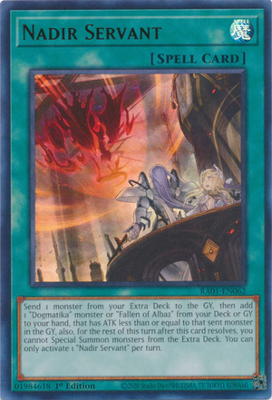 Yugioh - Nadir Servant *Select Rarity* RA01-EN062 (NM)