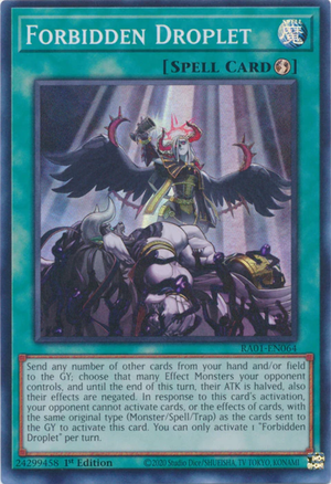 Yugioh - Forbidden Droplet *Select Rarity* RA01-EN064 (NM)