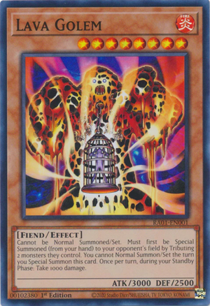 Yugioh - Lava Golem *Select Your Rarity* RA01-EN001 (NM)