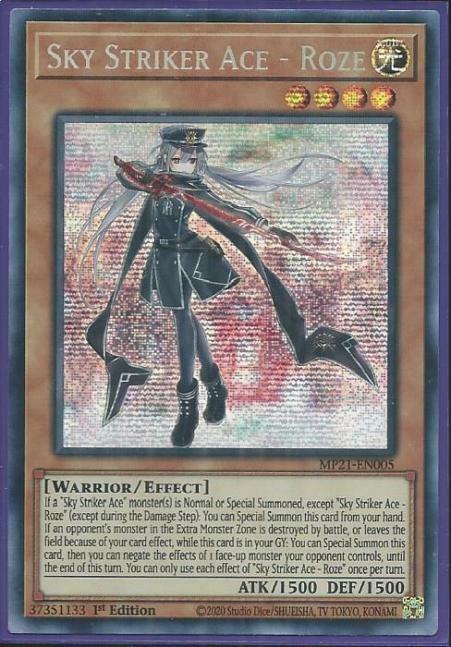 Yugioh - Sky Striker Ace - Roze *Prismatic Secret Rare* MP21-EN005 (NM/M)