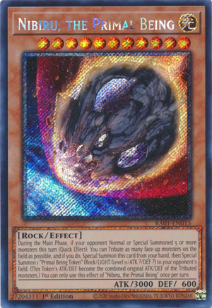 Yugioh - Nibiru, the Primal Being *Select Rarity* RA01-EN015 (NM)