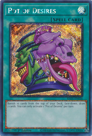 Yugioh - Pot of Desires *Select Rarity* RA01-EN056 (NM)