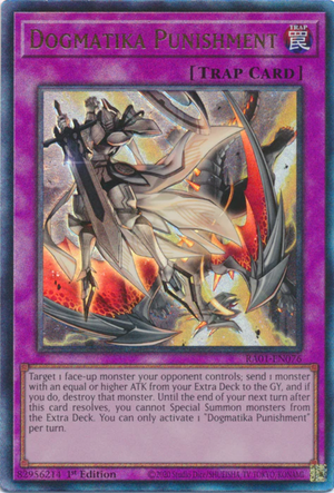 Yugioh - Dogmatika Punishment *Select Rarity* RA01-EN076 (NM)