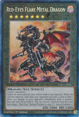 Yugioh - Red-Eyes Flare Metal Dragon *Select Rarity* RA01-EN038 (NM)
