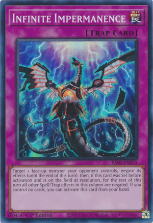 Yugioh - Infinite Impermanence *Select Rarity* RA01-EN075 (NM)