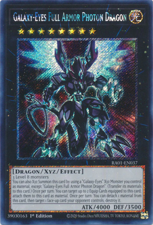 Yugioh - Galaxy-Eyes Full Armor Photon Dragon *Select Rarity* RA01-EN037 (NM)