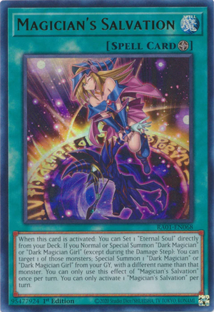 Yugioh - Magician's Salvation *Select Rarity* RA01-EN068 (NM)