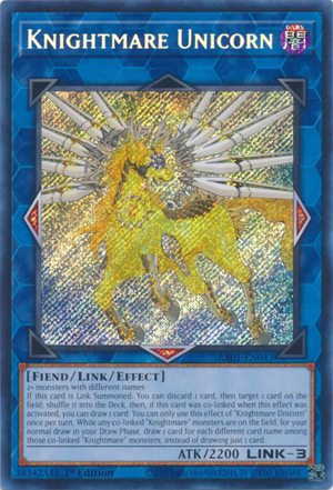 Yugioh - Knightmare Unicorn *Select Rarity* RA01-EN043 (NM)