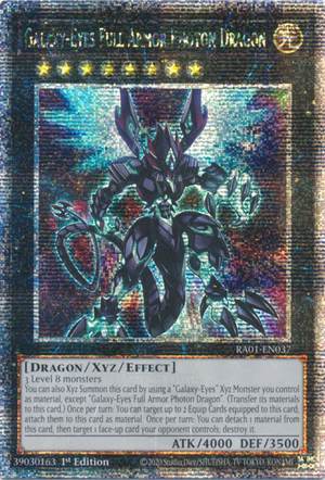 Yugioh - Galaxy-Eyes Full Armor Photon Dragon *Select Rarity* RA01-EN037 (NM)