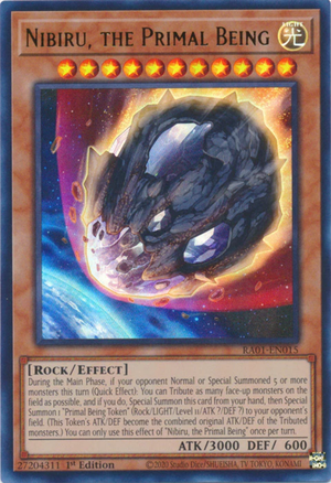 Yugioh - Nibiru, the Primal Being *Select Rarity* RA01-EN015 (NM)