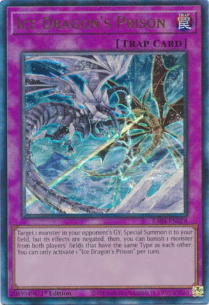Yugioh - Ice Dragon's Prison *Select Rarity* RA01-EN078 (NM)