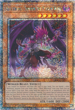 Yugioh - Blackwing - Simoon the Poison Wind *Select Rarity* RA01-EN012 (NM)