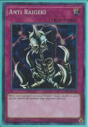 Yugioh Card - Anti-Raigeki *Secret Rare* LCKC-EN104 (NM)
