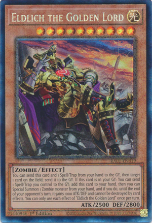 Yugioh - Eldlich the Golden Lord [Alt Art] *Select Rarity* RA01-EN019 (NM)