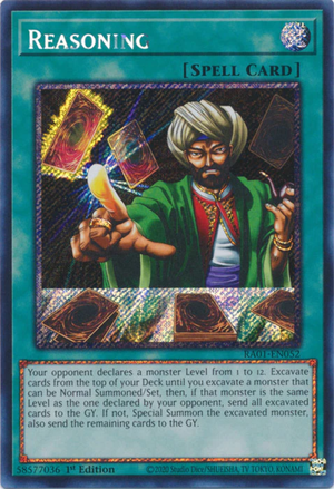 Yugioh - Reasoning *Select Rarity* RA01-EN052 (NM)