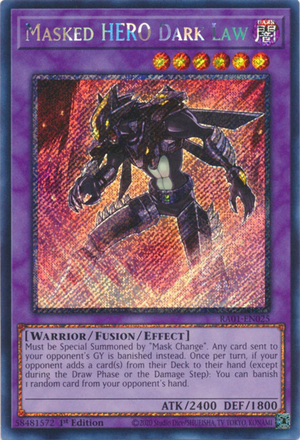 Yugioh - Masked HERO Dark Law *Select Rarity* RA01-EN025 (NM)