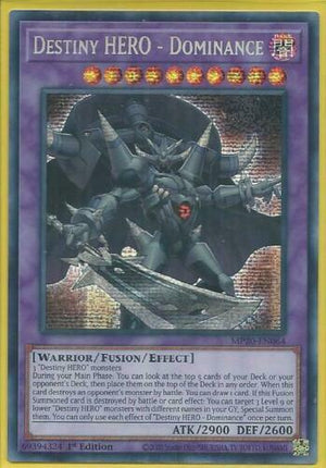 Yugioh - Destiny Hero - Dominance *Prismatic Secret Rare* MP20-EN064 (NM)