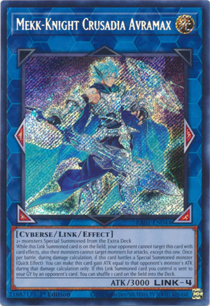 Yugioh - Mekk-Knight Crusadia Avramax *Select Rarity* RA01-EN044 (NM)