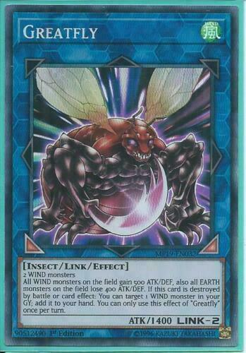 Yugioh Card - Greatfly *Super Rare* MP19-EN032 (NM/M)