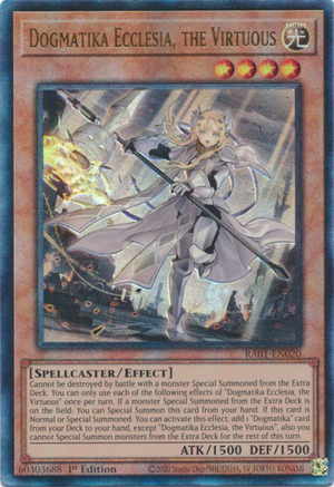 Yugioh - Dogmatika Ecclesia, the Virtuous *Select Rarity* RA01-EN020 (NM)