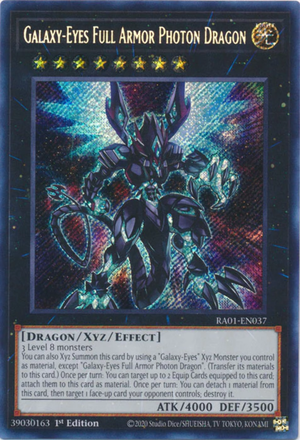 Yugioh - Galaxy-Eyes Full Armor Photon Dragon *Select Rarity* RA01-EN037 (NM)