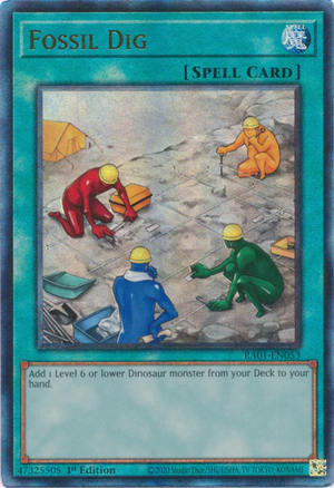Yugioh - Fossil Dig *Select Rarity* RA01-EN053 (NM)