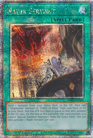 Yugioh - Nadir Servant *Select Rarity* RA01-EN062 (NM)
