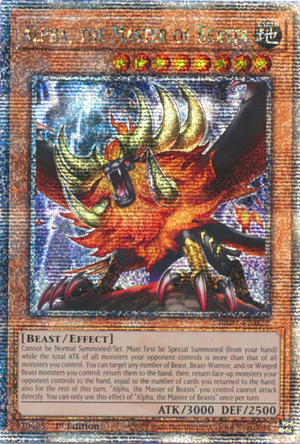 Yugioh - Alpha, the Master of Beasts *Select Rarity* RA01-EN022 (NM)