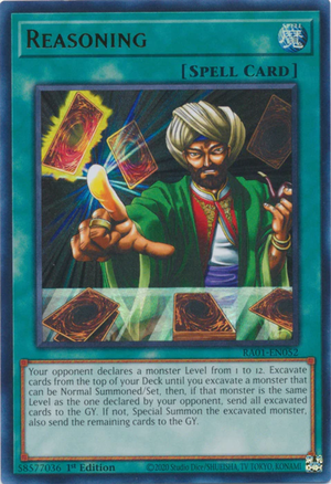 Yugioh - Reasoning *Select Rarity* RA01-EN052 (NM)