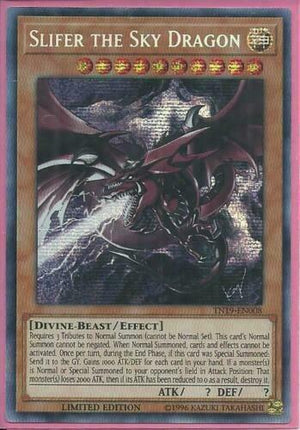 Yugioh - Slifer the Sky Dragon [JUMP Art] *Prismatic SCR* TN19-EN008 (NM)