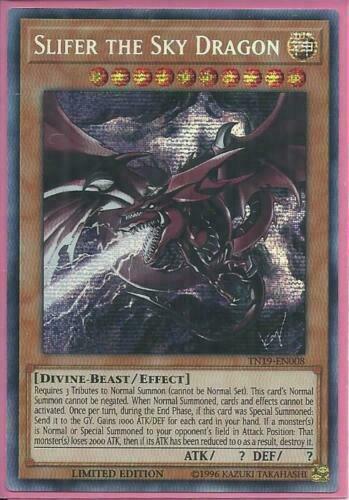 Yugioh - Slifer the Sky Dragon [JUMP Art] *Prismatic SCR* TN19-EN008 (NM)