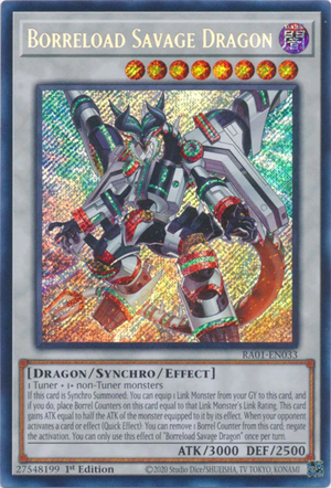Yugioh - Borreload Savage Dragon *Select Rarity* RA01-EN033 (NM)