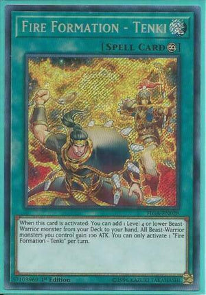 Yugioh Card - Fire Formation – Tenki *Secret Rare* FIGA-EN028 (NM/M)