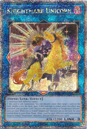 Yugioh - Knightmare Unicorn [Alt Art] *Select Rarity* RA01-EN043 (NM)