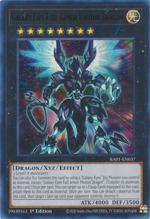 Yugioh - Galaxy-Eyes Full Armor Photon Dragon *Select Rarity* RA01-EN037 (NM)