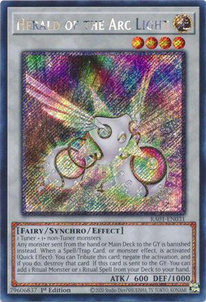 Yugioh - Herald of the Arc Light *Select Rarity* RA01-EN031 (NM)